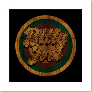 Circle Retro Billy Joel Posters and Art